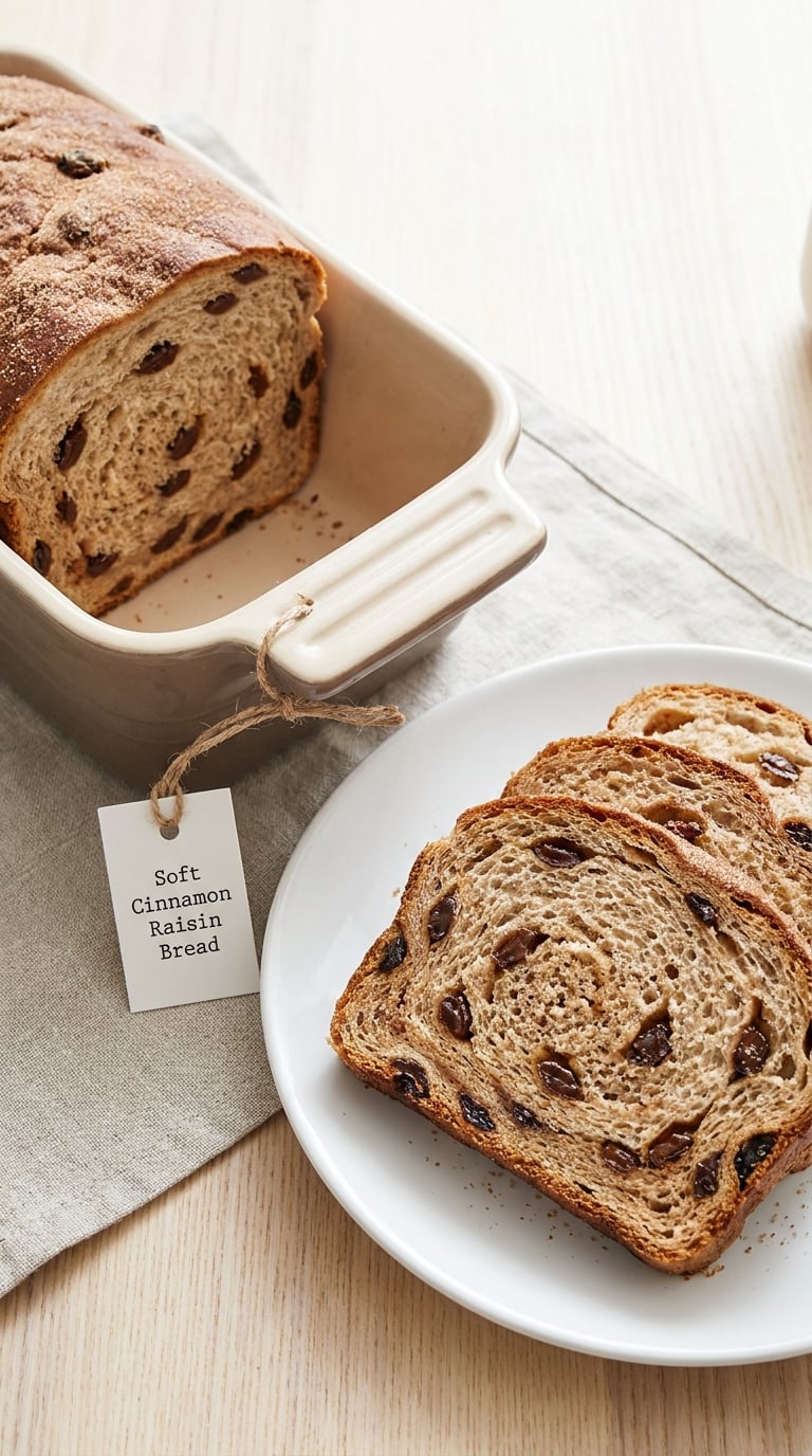 Soft Cinnamon Raisin Bread