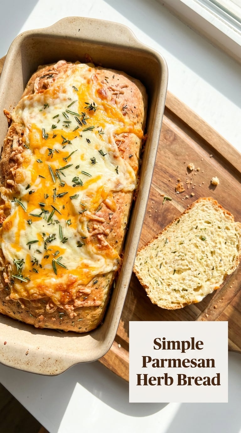 Simple Parmesan Herb Bread