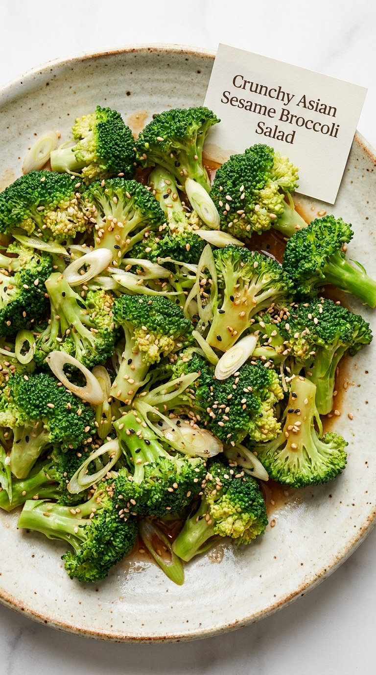 Crunchy Asian Sesame Broccoli Salad