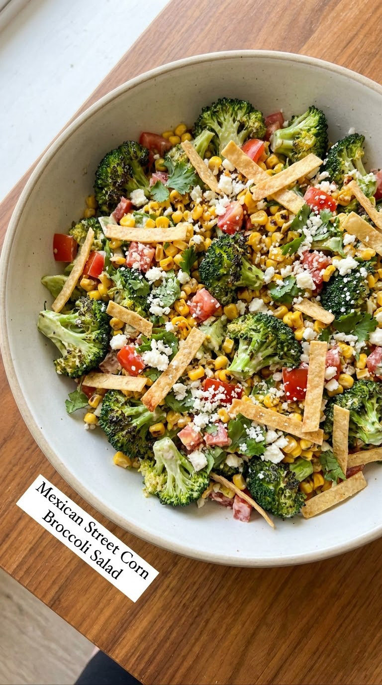 Mexican Street Corn Broccoli Salad
