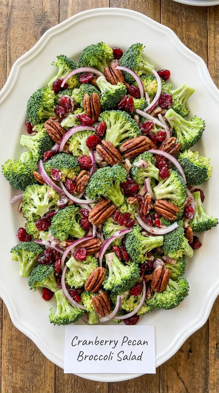 Cranberry Pecan Broccoli Salad
