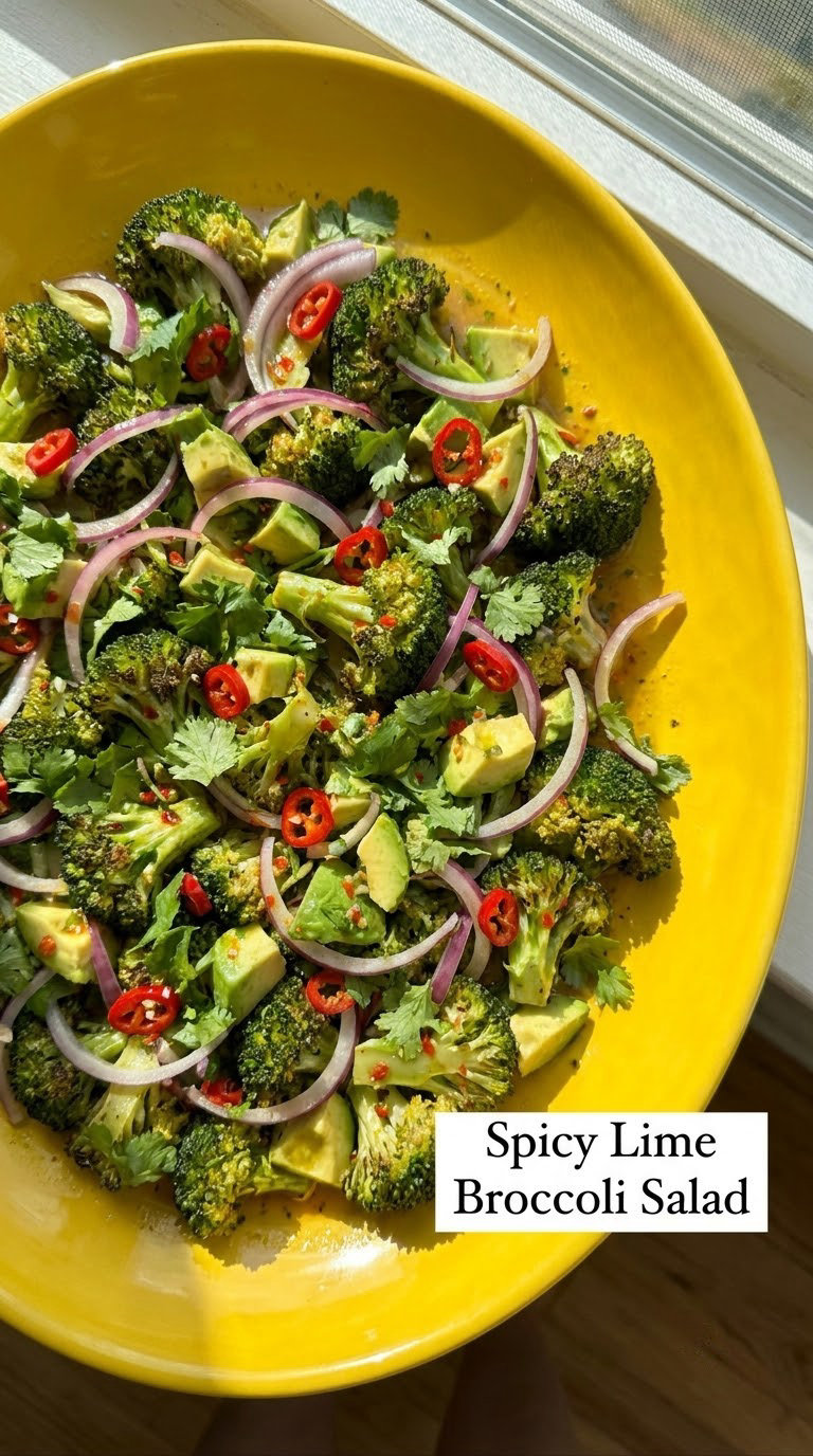 Spicy Lime Broccoli Salad