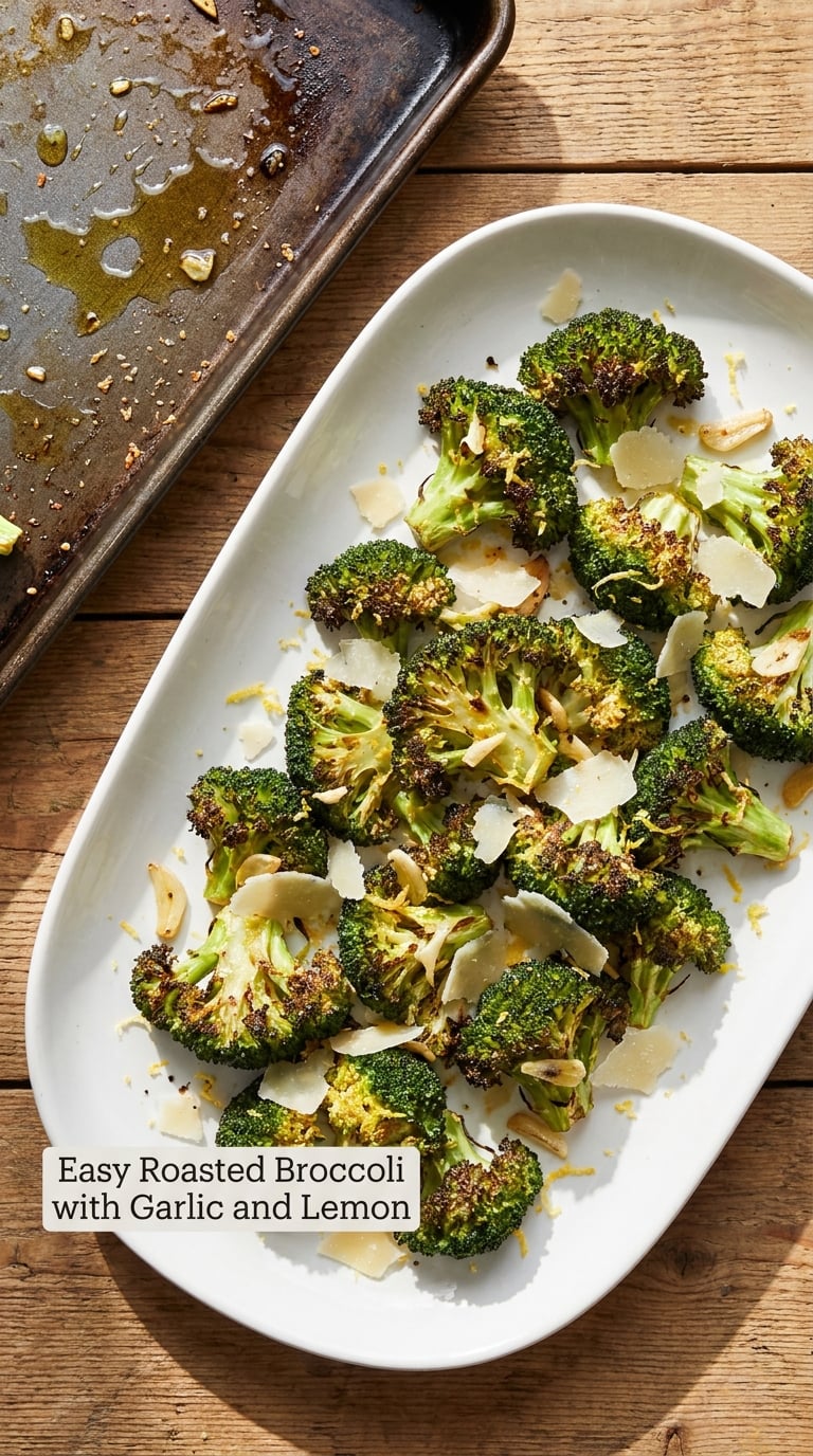 Easy Roasted Broccoli with Garlic and Lemon