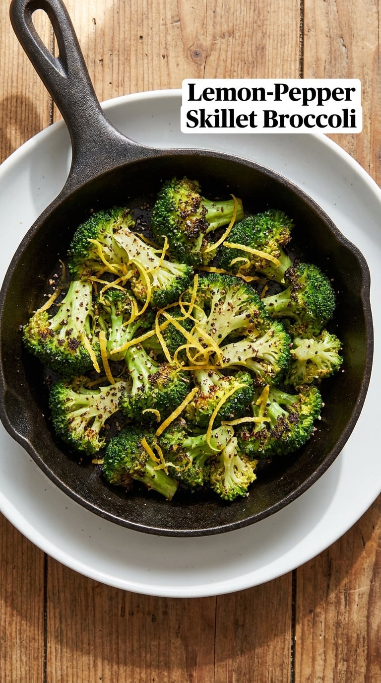 Lemon-Pepper Skillet Broccoli