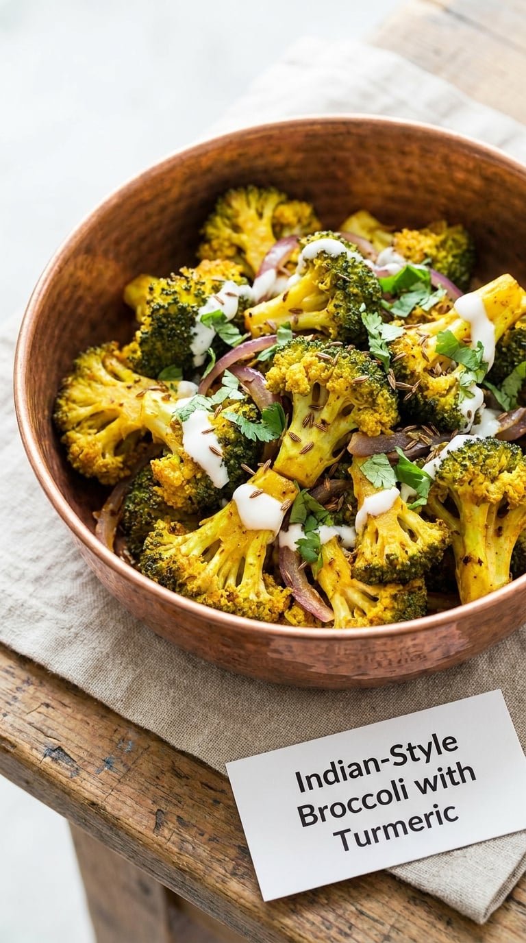 Indian-Style Broccoli with Turmeric