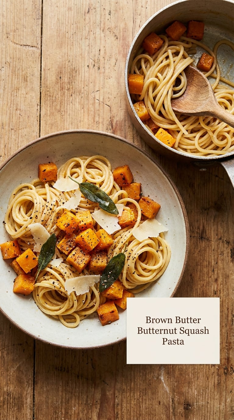 Brown Butter Butternut Squash Pasta