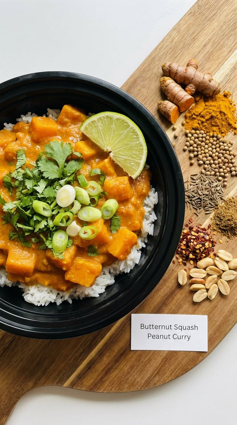 Butternut Squash Peanut Curry