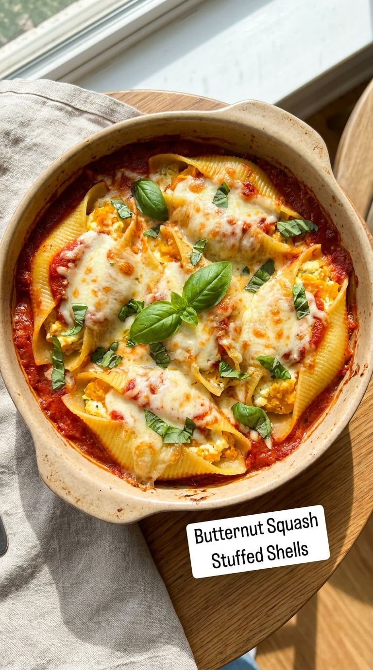 Butternut Squash Stuffed Shells