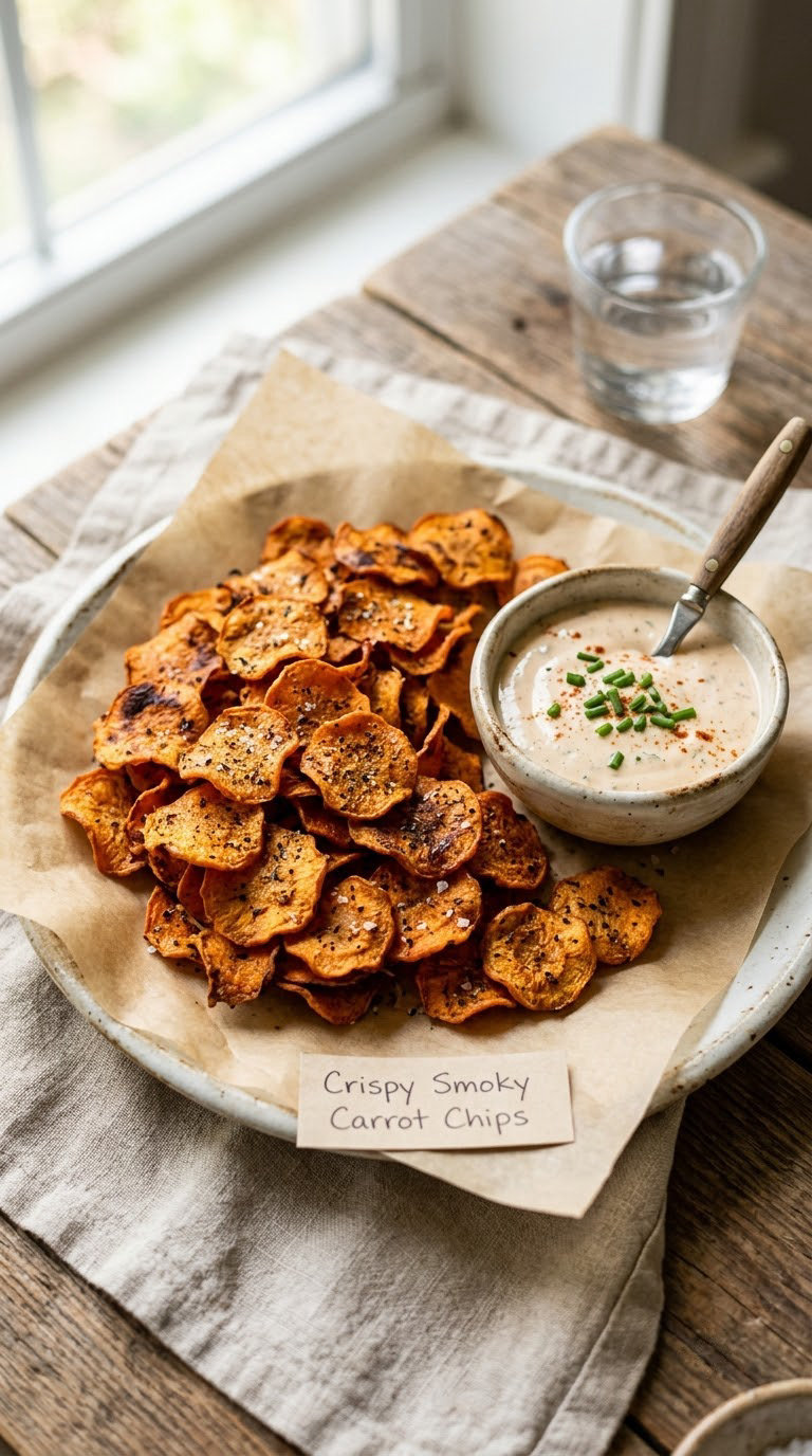 Crispy Smoky Carrot Chips