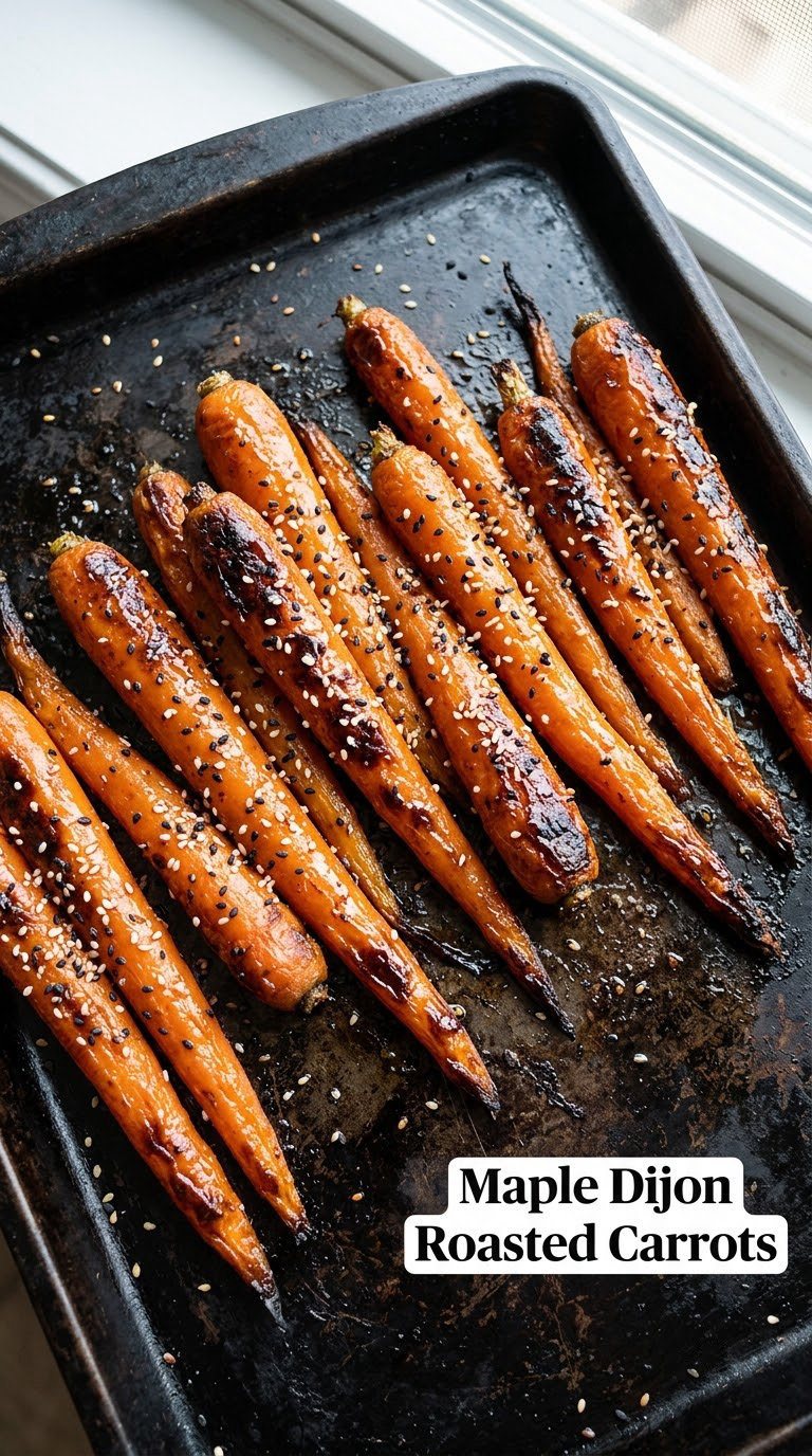 Maple Dijon Roasted Carrots