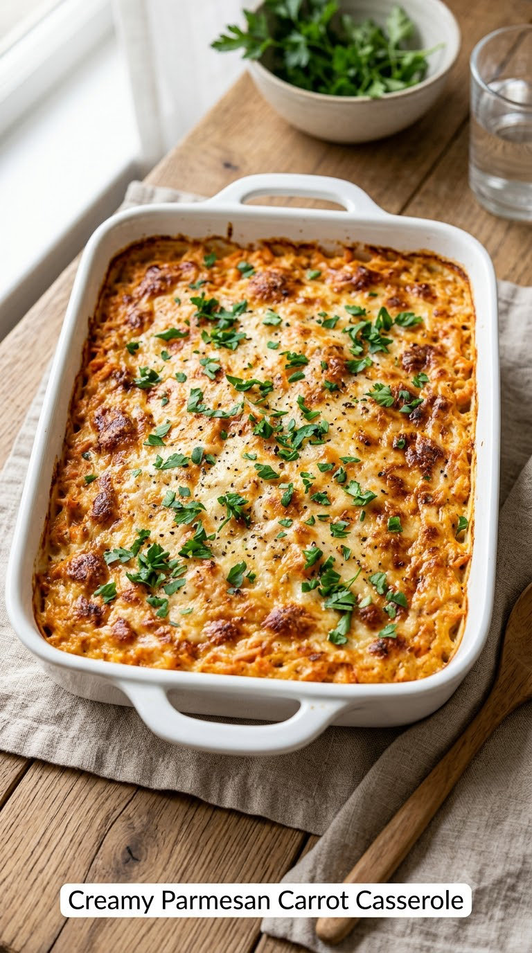 Creamy Parmesan Carrot Casserole