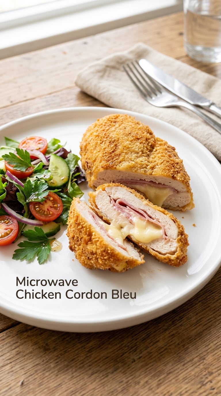 Microwave Chicken Cordon Bleu