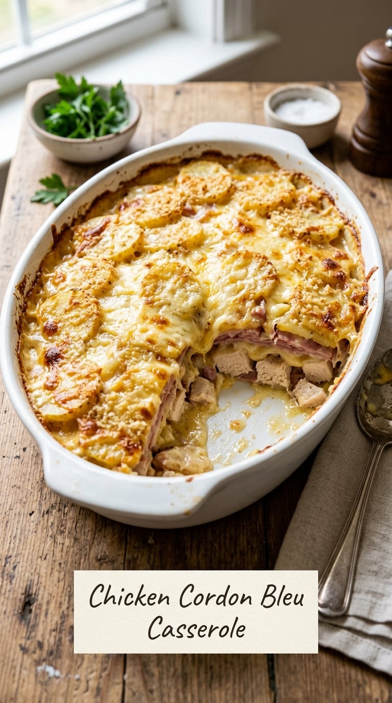 Chicken Cordon Bleu Casserole