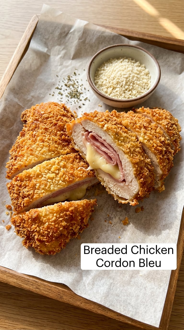 Breaded Chicken Cordon Bleu