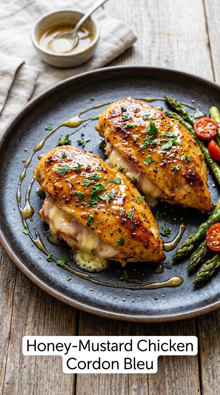 Honey-Mustard Chicken Cordon Bleu