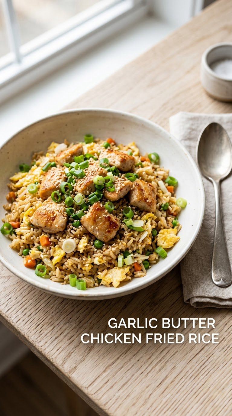 Garlic Butter Chicken Fried Rice
