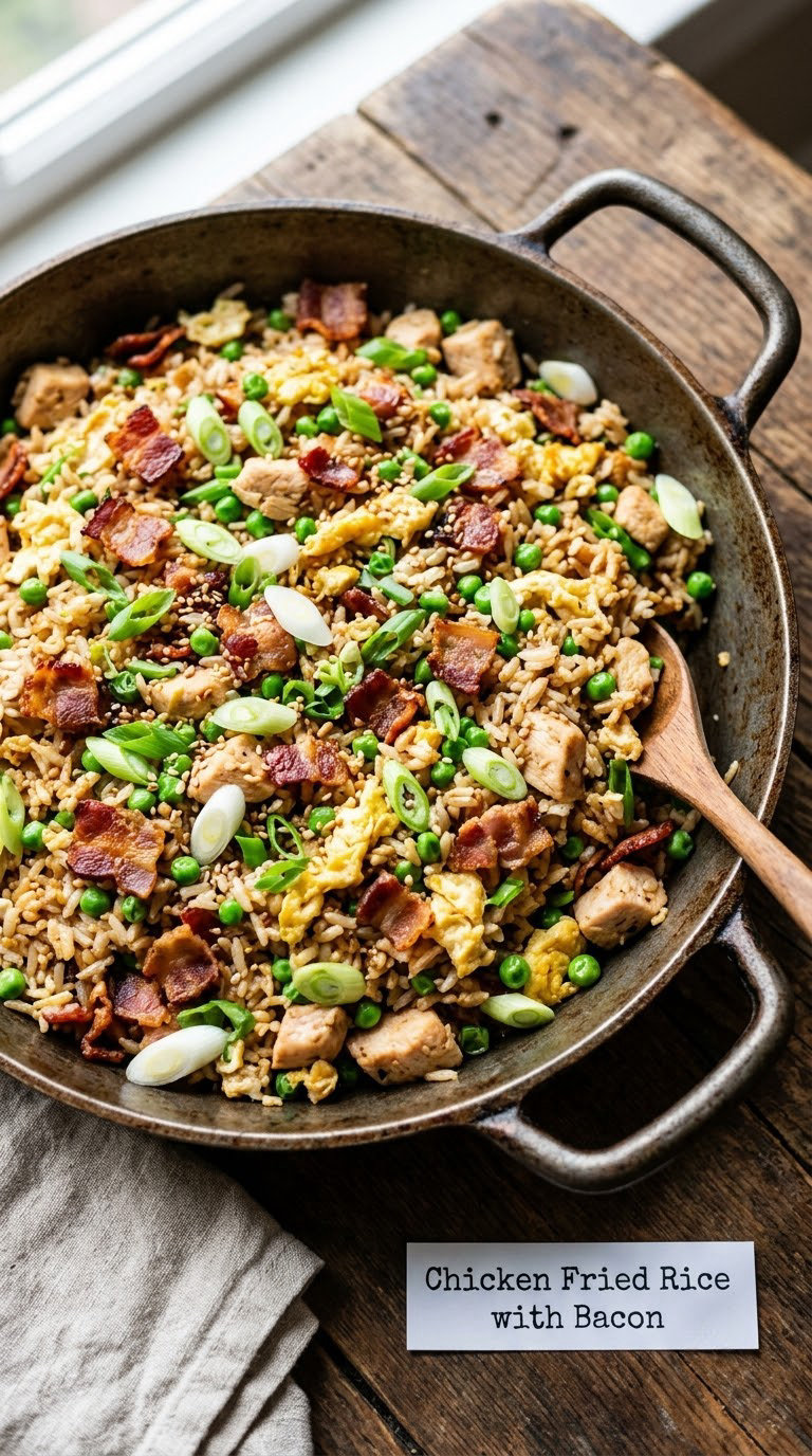 Chicken Fried Rice with Bacon