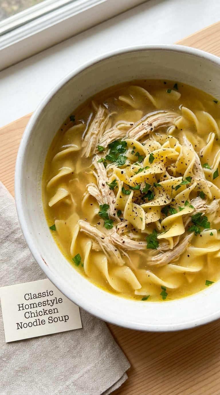 Classic Homestyle Chicken Noodle Soup