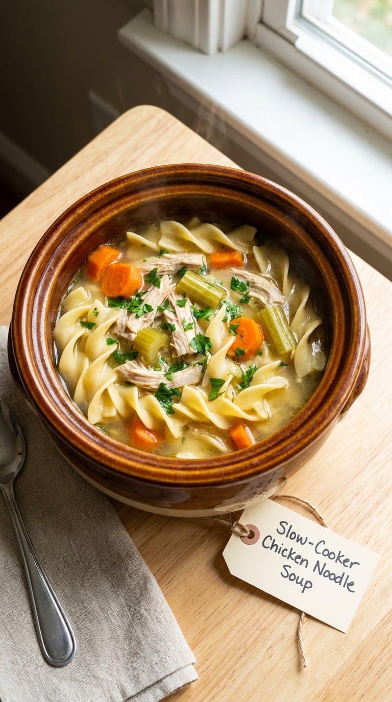 Slow-Cooker Chicken Noodle Soup