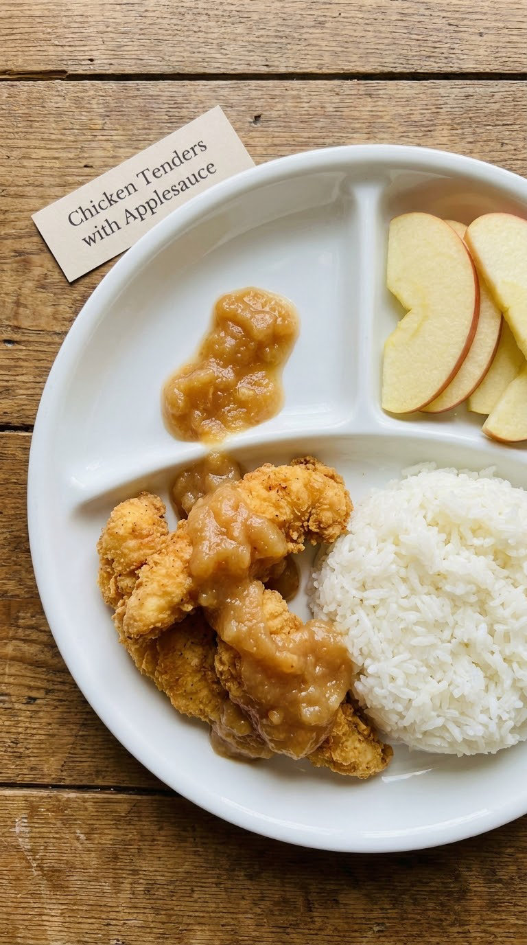 Chicken Tenders with Applesauce