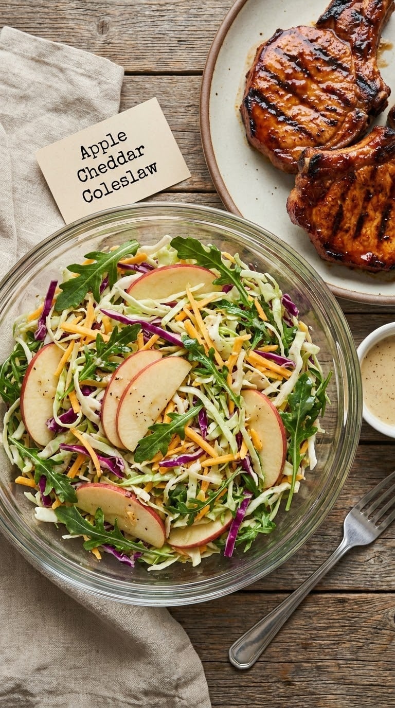 Apple Cheddar Coleslaw