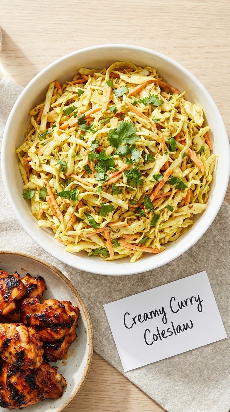 Creamy Curry Coleslaw