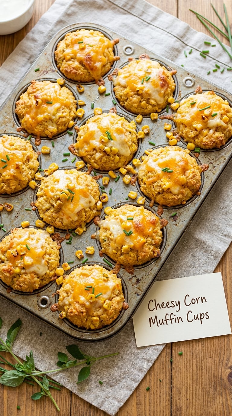 Cheesy Corn Muffin Cups