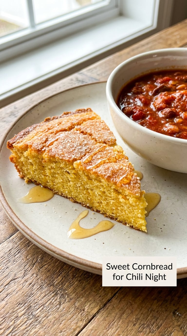 Sweet Cornbread for Chili Night