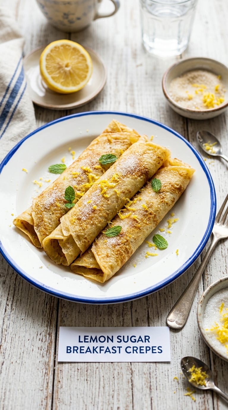 Ham and Gruyere Breakfast Crepes