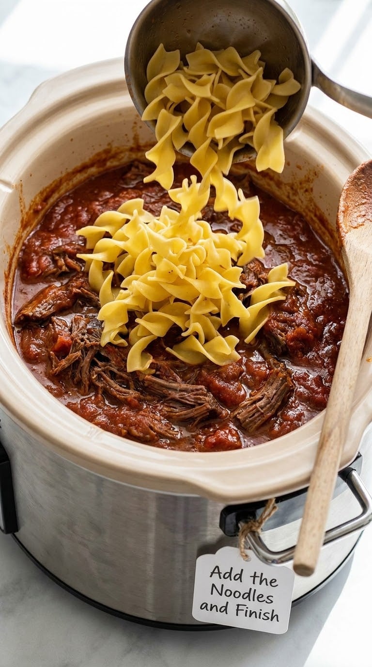 Add the Noodles and Finish