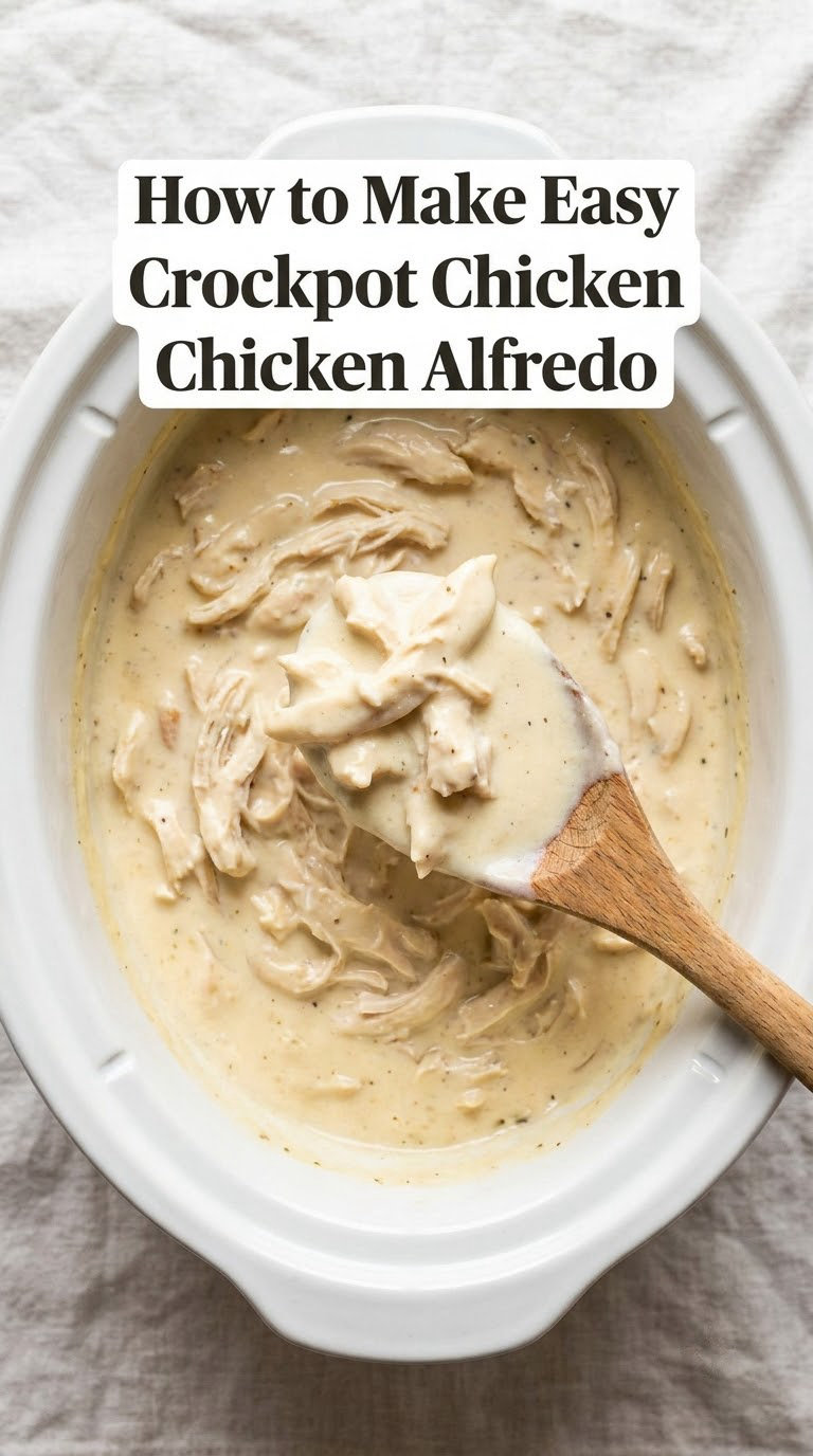 How to Make Easy Crockpot Chicken Alfredo