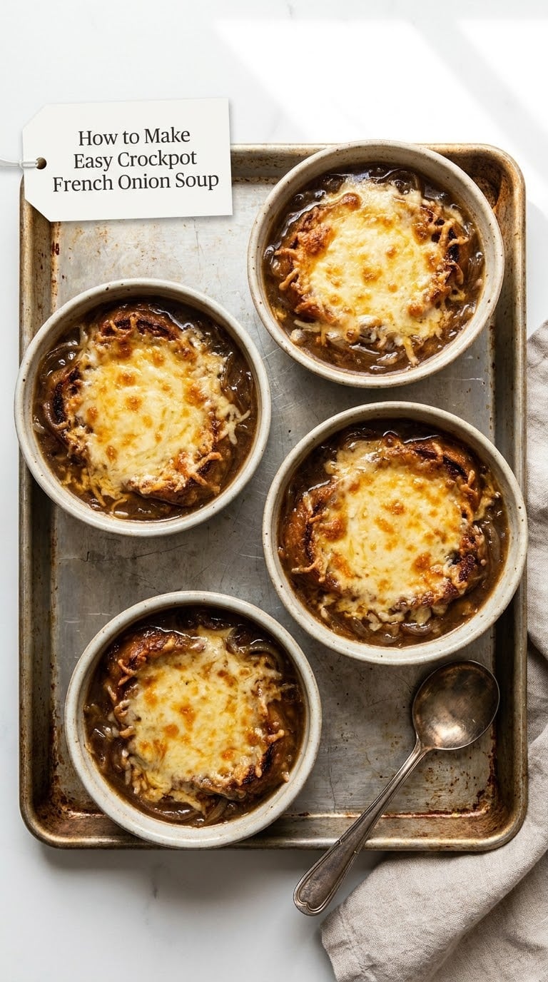 How to Make Easy Crockpot French Onion Soup