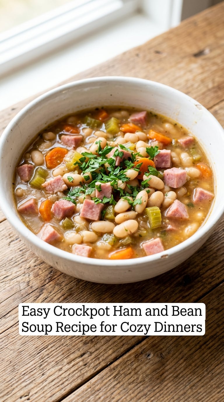 Easy Crockpot Ham and Bean Soup Recipe for Cozy Dinners