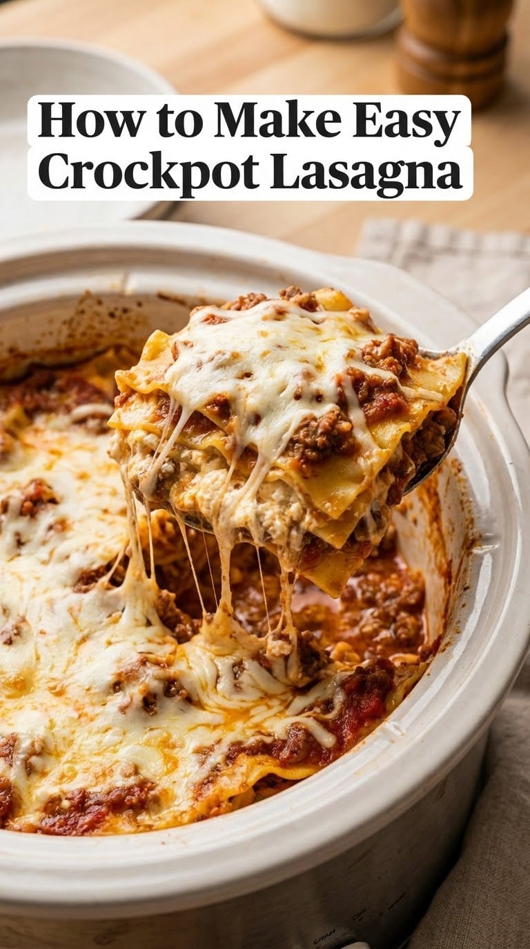 How to Make Easy Crockpot Lasagna