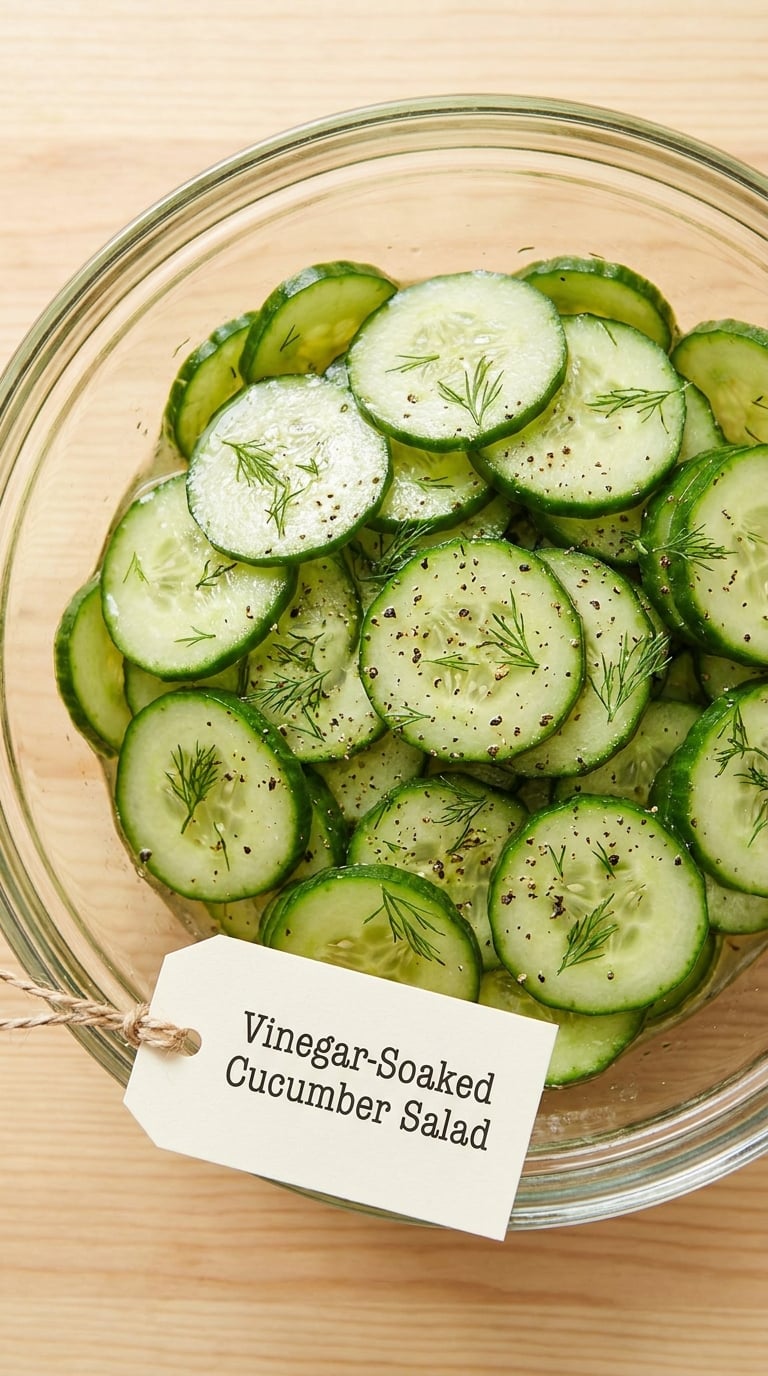 Vinegar-Soaked Cucumber Salad