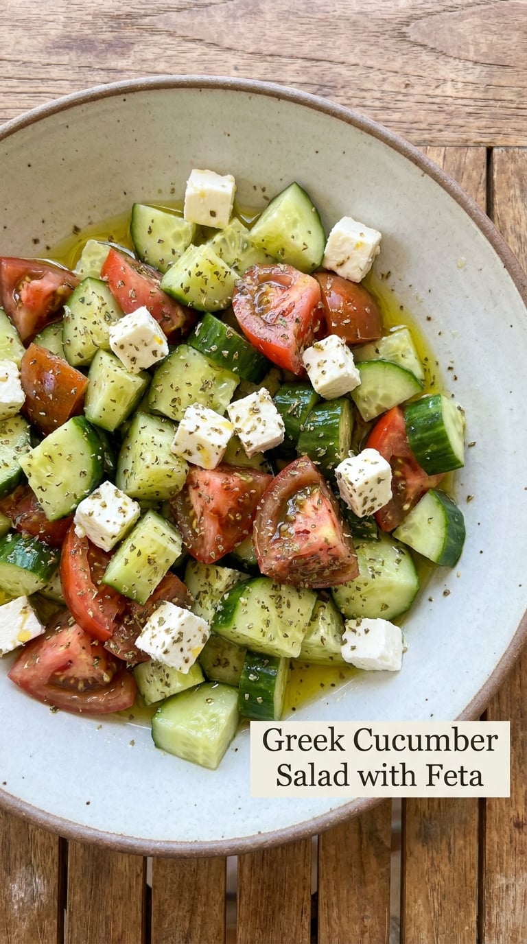 Greek Cucumber Salad with Feta