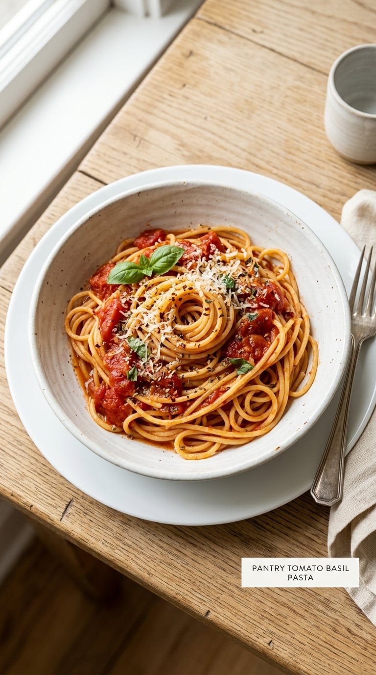 Pantry Tomato Basil Pasta