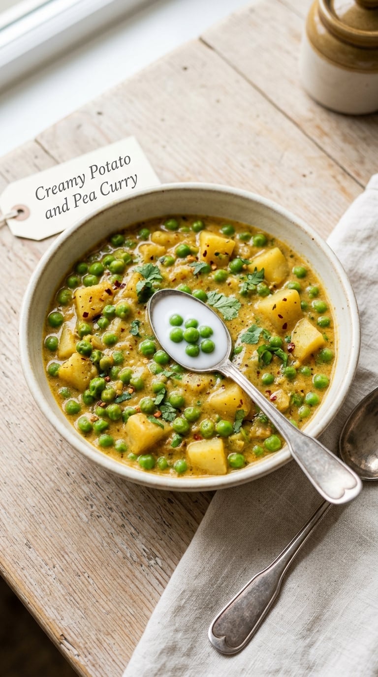 Creamy Potato and Pea Curry