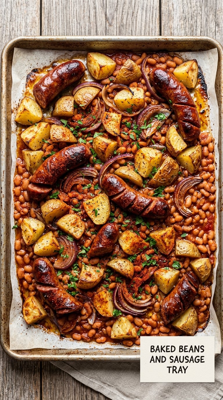 Baked Beans and Sausage Tray