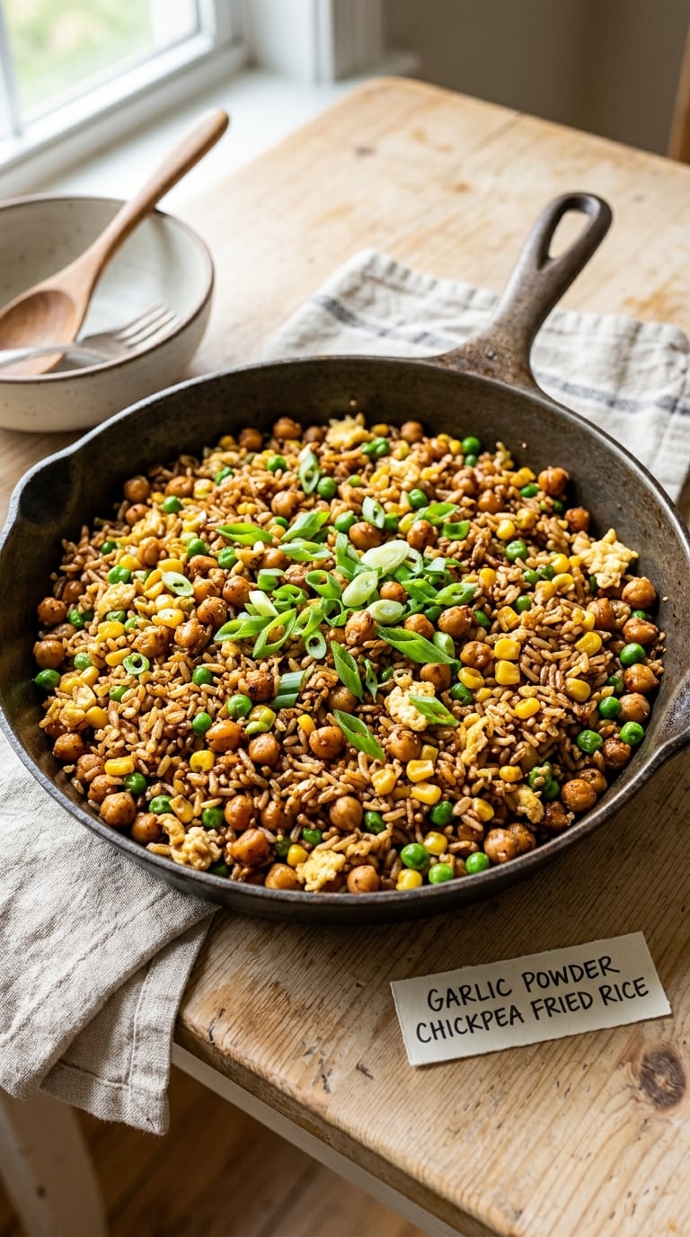 Garlic Powder Chickpea Fried Rice