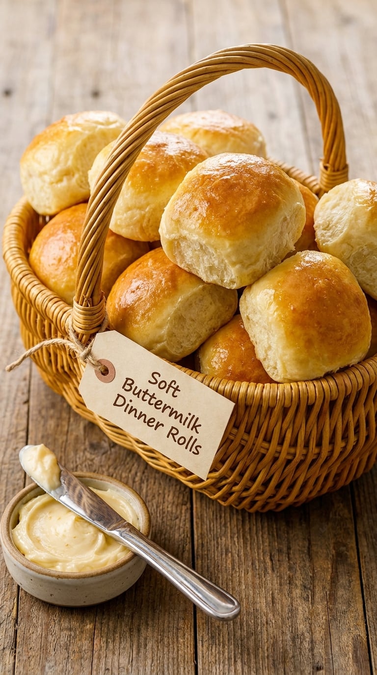 Soft Buttermilk Dinner Rolls