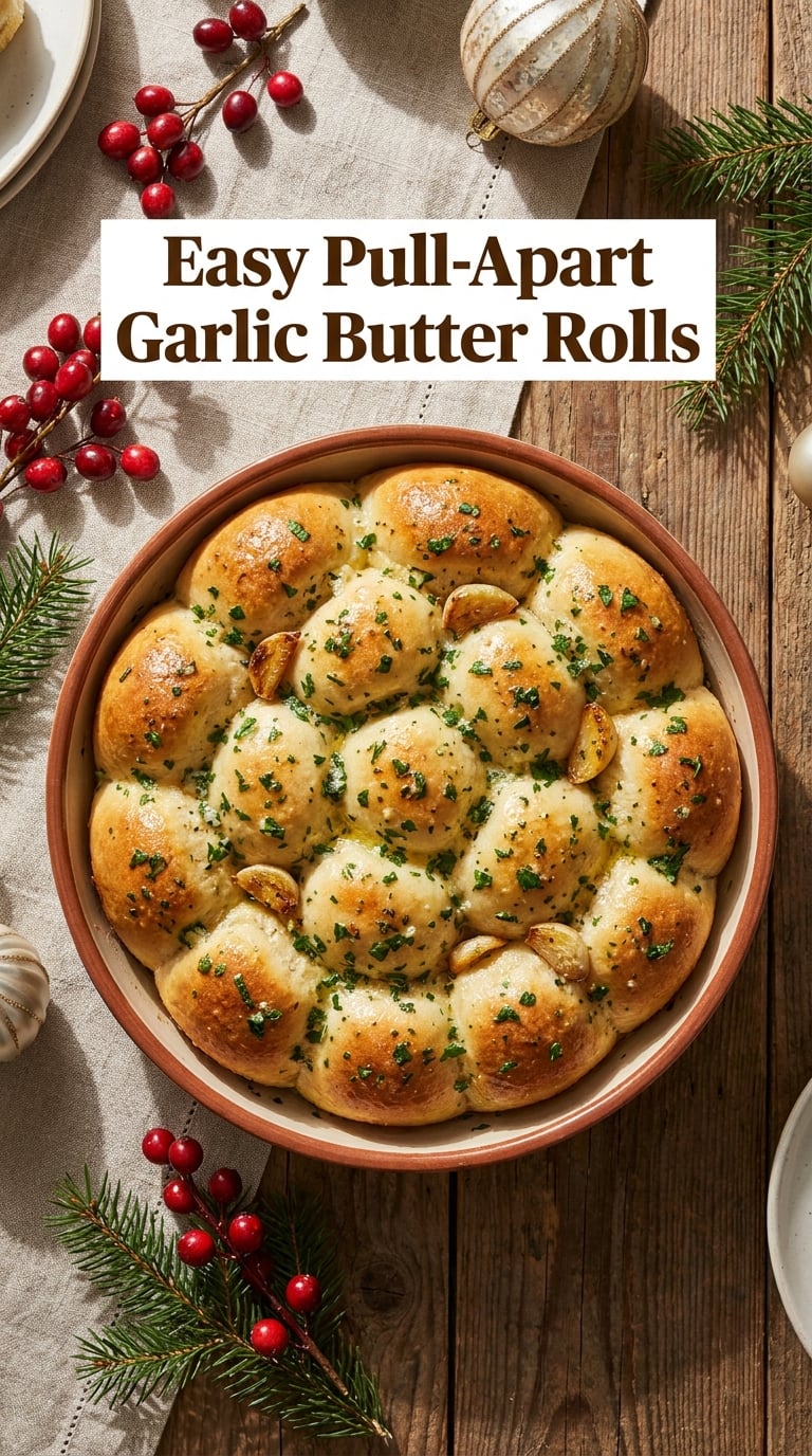 Easy Pull-Apart Garlic Butter Rolls