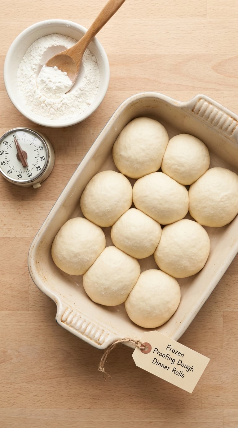 Frozen Proofing Dough Dinner Rolls