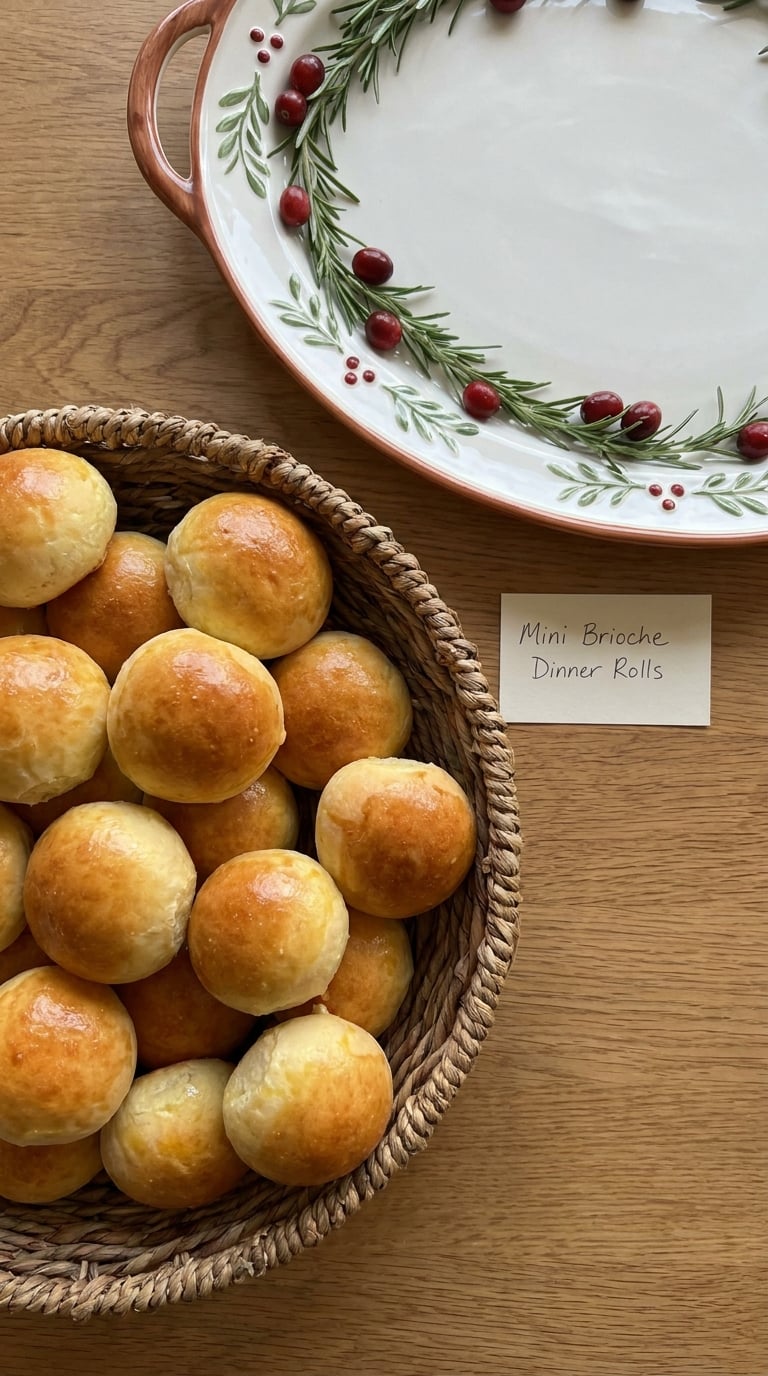 Mini Brioche Dinner Rolls
