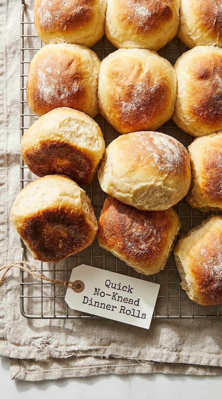 Quick No-Knead Dinner Rolls
