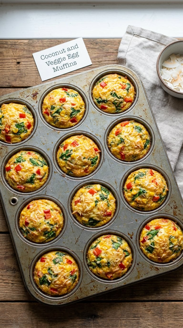 Coconut and Veggie Egg Muffins