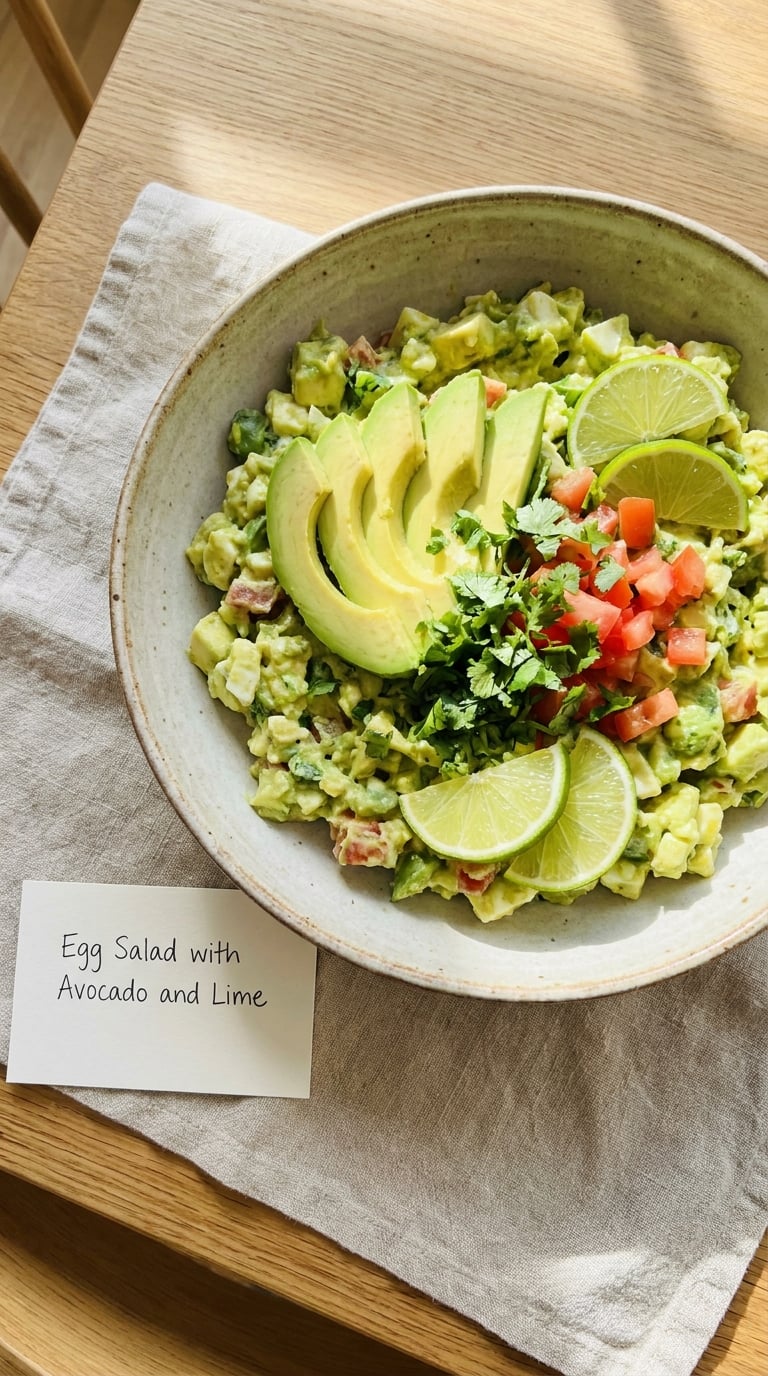 Egg Salad with Avocado and Lime