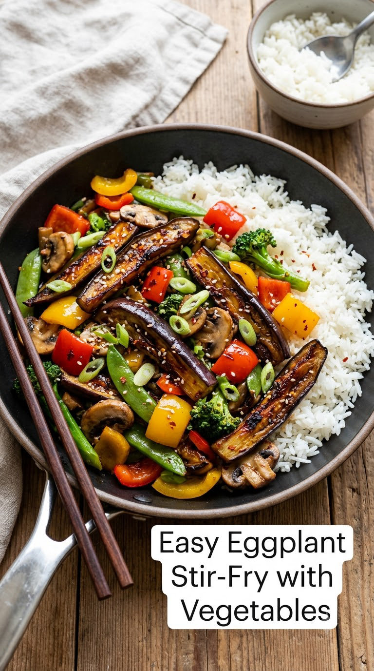 Easy Eggplant Stir-Fry with Vegetables