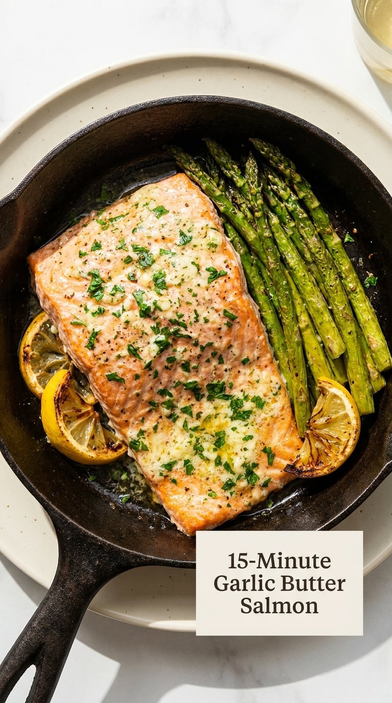 15-Minute Garlic Butter Salmon