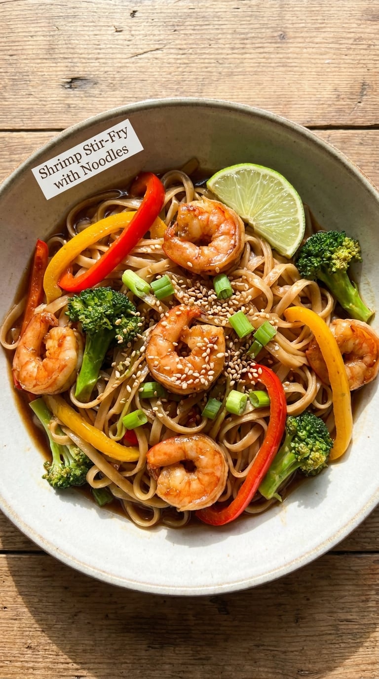 Shrimp Stir-Fry with Noodles